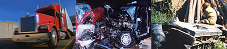 Photo montage of crushed vehicles